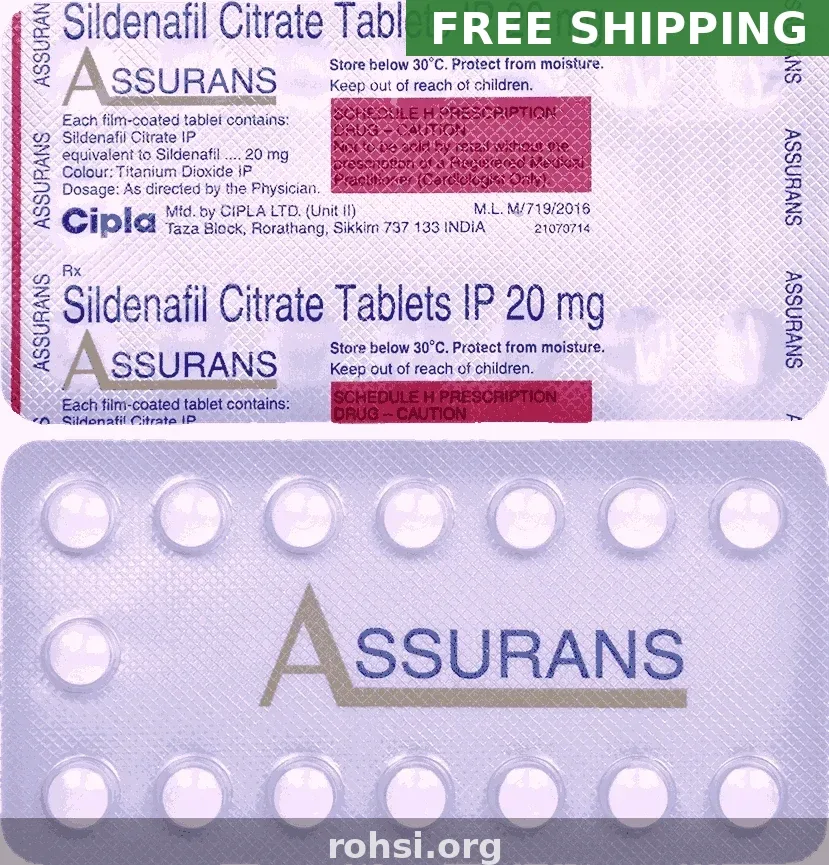 About Assurans 20mg — Erectile Dysfunction Treatment Overview